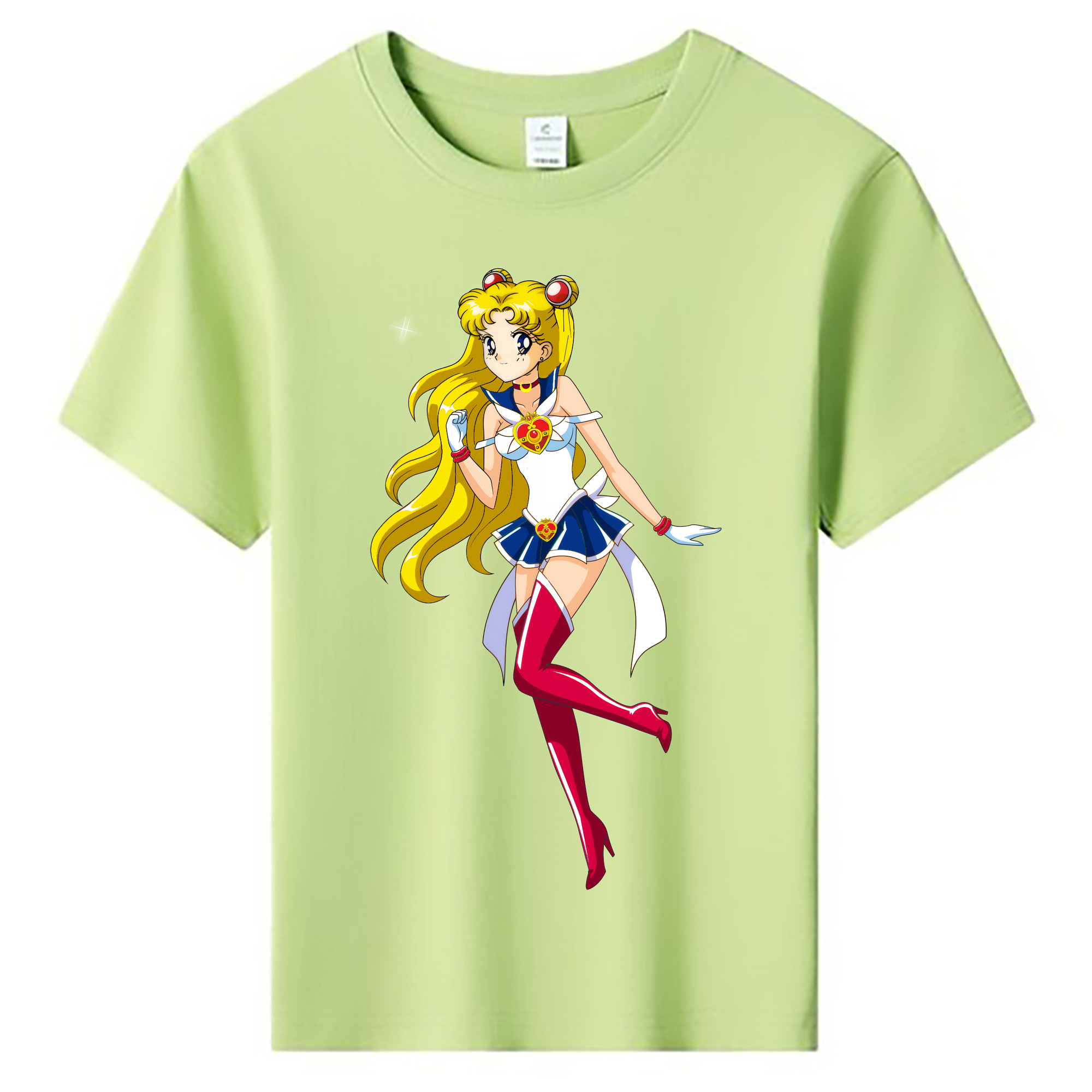 （画像用） 美少女戦士セーラームーン 月野 うさぎ つきの うさぎ Sailor Moon Tsukino Usagi 綿100％キッズTシャツ（フロントプリント）